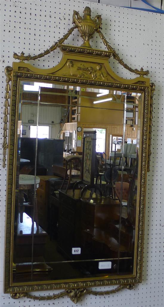 George III style gilt wall mirror(-)